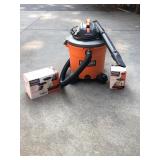 Ridgid 16-Gallon Wet/Dry Shop Vac with 3 Extra Filters – Heavy Duty