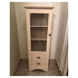 Sauder Tall Light Toned Storage Cabinet – Multi-Shelf Tower