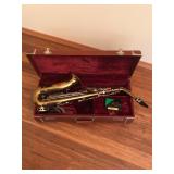 Old Kraftsman by Malerne of France - Brass Tenor Saxophone & Case