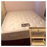 Mandalay Queen Mattress/Springs/Frame & Ethan Allen Nightstand