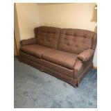 La-Z-Boy Tweed Couch with Sleeper Bed – Classic Convertible Seating