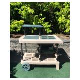 Suncast Rolling Garden Workstation – Utility Cart with Storage