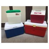 Set of Four Coolers – Assorted Sizes for Outdoor Use