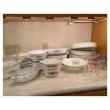 CorningWare Baking Dishes & Pyrex Measuring Cups & Mid-Century Creamer
