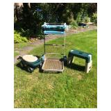 Lawn & Garden Mobility Kit – Cart, Seat & Kneeler Set
