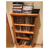 Bookcase with Books & DVDs – Compact Media Library