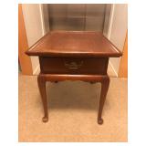 Statton Mid-Century Wood End Table – Tapered Legs