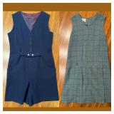 Two Vintage Russ Wool Culotte One-Piece Women