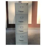 Four-Drawer Metal Filing Cabinet – Vertical Office Staples Organizer
