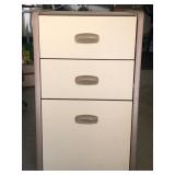 Three-Drawer Wood-Style Office Cabinet – Compact Workspace Storage