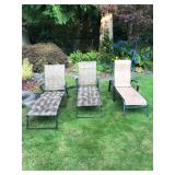 Adjustable Patio Chaise Lounges – Outdoor Reclining Trio	