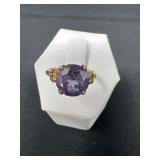 10K Gold and Sapphire Ring