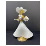 Southern Grace in Venetian Glass: Murano Gold-Dusted Lady