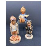 Tender Moments in Porcelain– Hummel Doctor, Chimney Boy & Girl (1950s)	