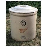 Antique Red Wing 5-Gallon Crock with Lid – Union Stoneware Co.