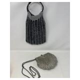 Suzy Smith Black Beaded Handbag & one more