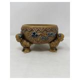 Supreme Imports Japan Ceramic Planter with Trio of Baby Buddhas