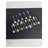Antique Sterling Souvenir Spoons - 200g