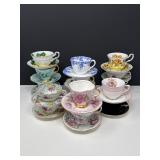 Antique English China Teacups- 15 sets