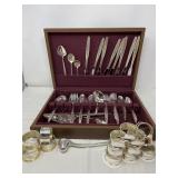 8 Place Set - International Deep Silver Silverplate Flatware & More