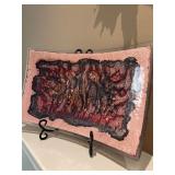 Jones Glassworks Art Plate – Signed Studio Glass, 2003