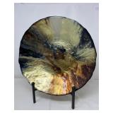 Swirlform Art Bowl – Sculptural Glass with Mid-Century Mood