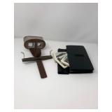 Antique Stereoscope & Case of Photo Discs–Early 20th Century 3D Viewer