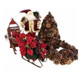 Christmas Décor Collection – Santa, Tree, Wreath, Lantern & Sleigh