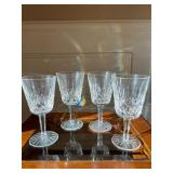 Waterford Lismore Water Goblets - Set of Four