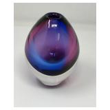 Signed Orrefors Crystal Art Vase – Sculptural Swedish Glass