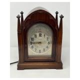 95 AntiqueRevereWestminsterChimeTelechronMantelClock