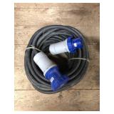 Scame 3 Pin 200 Ft Extension Cord - 2P+ IP67 63A 6h 200/250V
