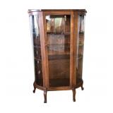 Antique Rockford Furniture Co. Tiger Oak Curio Cabinet