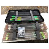 Hunting Arrows and Cases - Hunter & Barnett with Montec Broadheads