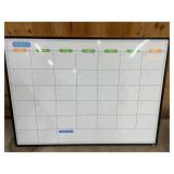 Monthly Wall Calendar White Board – 4 ft Wide with Dry Erase Expo Pens