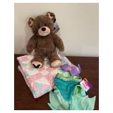 Disney Exclusive Build a Bear & Ariel Mermaid Costume with Baby Quilt