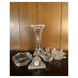 Miniature Waterford Clock and Other Fine Glass Collectibles