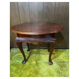 Vintage Broyhill Oval Side Table - Includes Glass Top