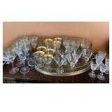 Assorted Glass & Cut Crystal Goblets