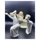 Lladró Porcelain Children, Ispanky Awakening & Lladro Society Plaque