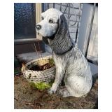 Heavy Cement Cocker Spaniel Garden Sculpture