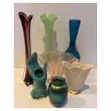 Assorted Art Glass & Decorative Vases — Swung Vases, Lenox
