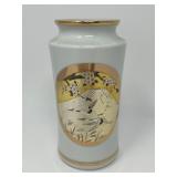 Japanese Chokin Art Vase – Gold‑Accented Decorative Piece