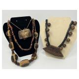 Collection of Four African Handcrafted Necklaces