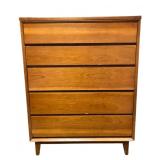 U.S. Military 5‑Drawer Wooden Chest by Joerns Furniture Co.- 1967