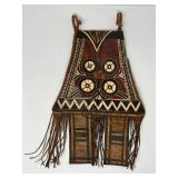 Tuareg Handcrafted Leather Bag with Traditional Tooled Motifs