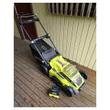 Ryobi RY40108 Cordless Lawnmower with Battery and Charger
