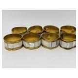 Set of Indian Mother‑of‑Pearl Inlay Napkin Rings