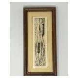 Framed “Cat‑Tales” Print, Signed L. Gochmour, 1973, Numbered XXIII