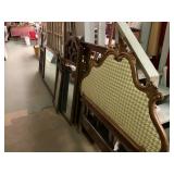 Headboard and mirrors
